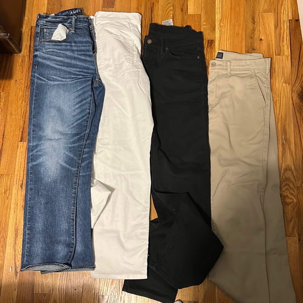 Mens jeans and khakis